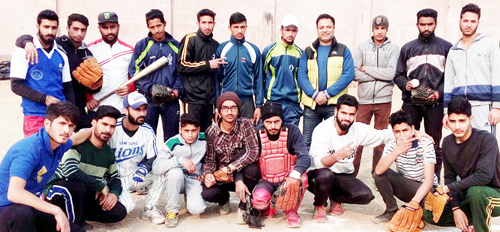Winners of Baseball Championship posing for agroup photograph in Srinagar. Winners of Baseball Championship posing for agroup photograph in Srinagar.