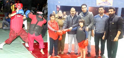 Players in action (L) and Championship being declared open by dignitaries. -Excelsior/Rakesh Players in action (L) and Championship being declared open by dignitaries. -Excelsior/Rakesh