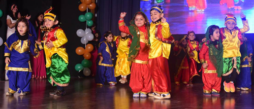 Little stars of DRS Kids Bantalab presenting cultural item while celebrating 3rd Annual Day on Friday. Little stars of DRS Kids Bantalab presenting cultural item while celebrating 3rd Annual Day on Friday.