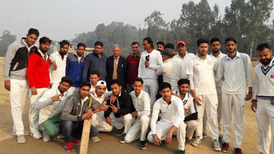 Winners posing alongwith officials at Sports Stadium Reasi on Friday. Winners posing alongwith officials at Sports Stadium Reasi on Friday.