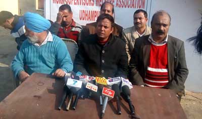 Work Supervisors Association president, Tariq Shah addressing press conference on Thursday. Work Supervisors Association president, Tariq Shah addressing press conference on Thursday.