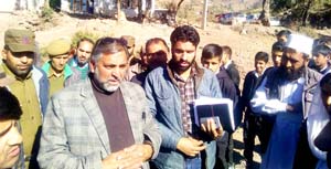 MLA Rajouri, Qammar Choudhary during a public darbar in the constituency. MLA Rajouri, Qammar Choudhary during a public darbar in the constituency.