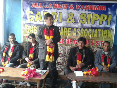 MLA Bani, Jewan Lal, addressing Gaddi Sippi community members at village Sana in Ramban. MLA Bani, Jewan Lal, addressing Gaddi Sippi community members at village Sana in Ramban.