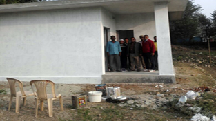 A hutment ready to be handed over to flood victims of Seri Tanda in Reasi next month. A hutment ready to be handed over to flood victims of Seri Tanda in Reasi next month.