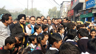 NC leaders and workers during protest. NC leaders and workers during protest.