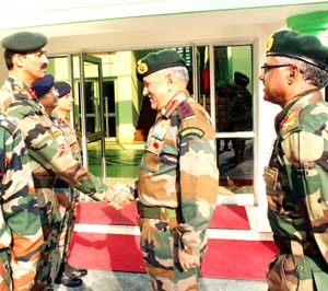 Army chief Gen Bipin Rawat at Northern Command Headquarters in Udhampur on Thursday. Army chief Gen Bipin Rawat at Northern Command Headquarters in Udhampur on Thursday.