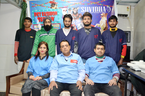 A team of Suvidha Vet Care and Research Centre during a press conference at Jammu. A team of Suvidha Vet Care and Research Centre during a press conference at Jammu.
