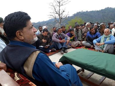 Minister for Animal Husbandry A G Kohli during public grievances redressal camp in Kalakote on Saturday. Minister for Animal Husbandry A G Kohli during public grievances redressal camp in Kalakote on Saturday.