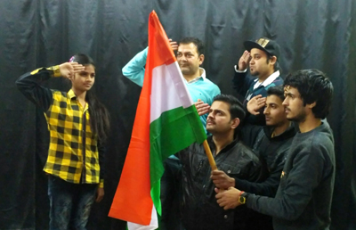 A scene from the play ‘Meri Shaan Tiranga’. A scene from the play ‘Meri Shaan Tiranga’.