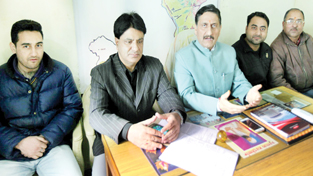 PK leaders at a press conference at Jammu on Sunday. —Excelsior/Rakesh PK leaders at a press conference at Jammu on Sunday. —Excelsior/Rakesh