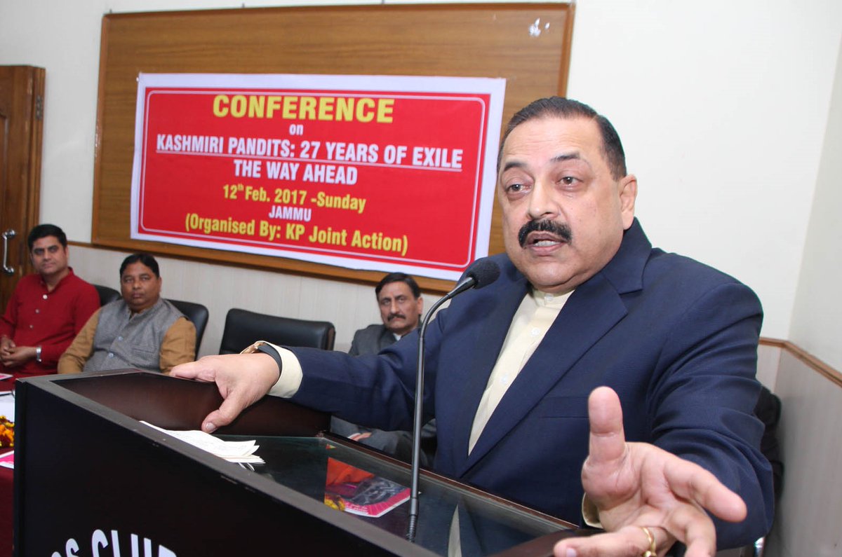 Modi Govt has no objection to homeland, colonies for KP: Singh Modi Govt has no objection to homeland, colonies for KP: Singh