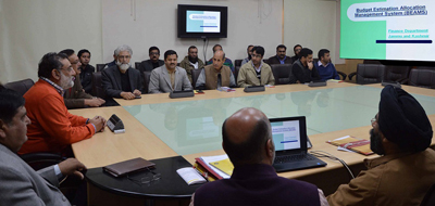 Finance Minister Dr Haseeb Drabu launching BEAMS on Thursday. Finance Minister Dr Haseeb Drabu launching BEAMS on Thursday.