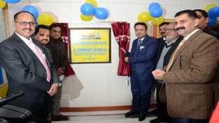 Food Minister Ch Zulfkar along with State Head of BPCL Sanjeev Kumar, Chief Manager S K Bhatt and Territory Manager Rajesh Sharma inaugurating CRC for LPG customers on Wednesday. Food Minister Ch Zulfkar along with State Head of BPCL Sanjeev Kumar, Chief Manager S K Bhatt and Territory Manager Rajesh Sharma inaugurating CRC for LPG customers on Wednesday.