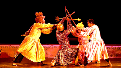 A scene from Dogri Play ‘Blood & Beauty’. A scene from Dogri Play ‘Blood & Beauty’.