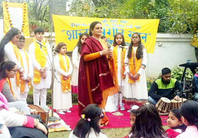 Participants during Basant Panchmi celebrations at Jammu. Participants during Basant Panchmi celebrations at Jammu.
