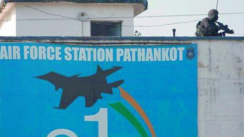 Pathankot airbase station on high alert; massive search ops on Pathankot airbase station on high alert; massive search ops on