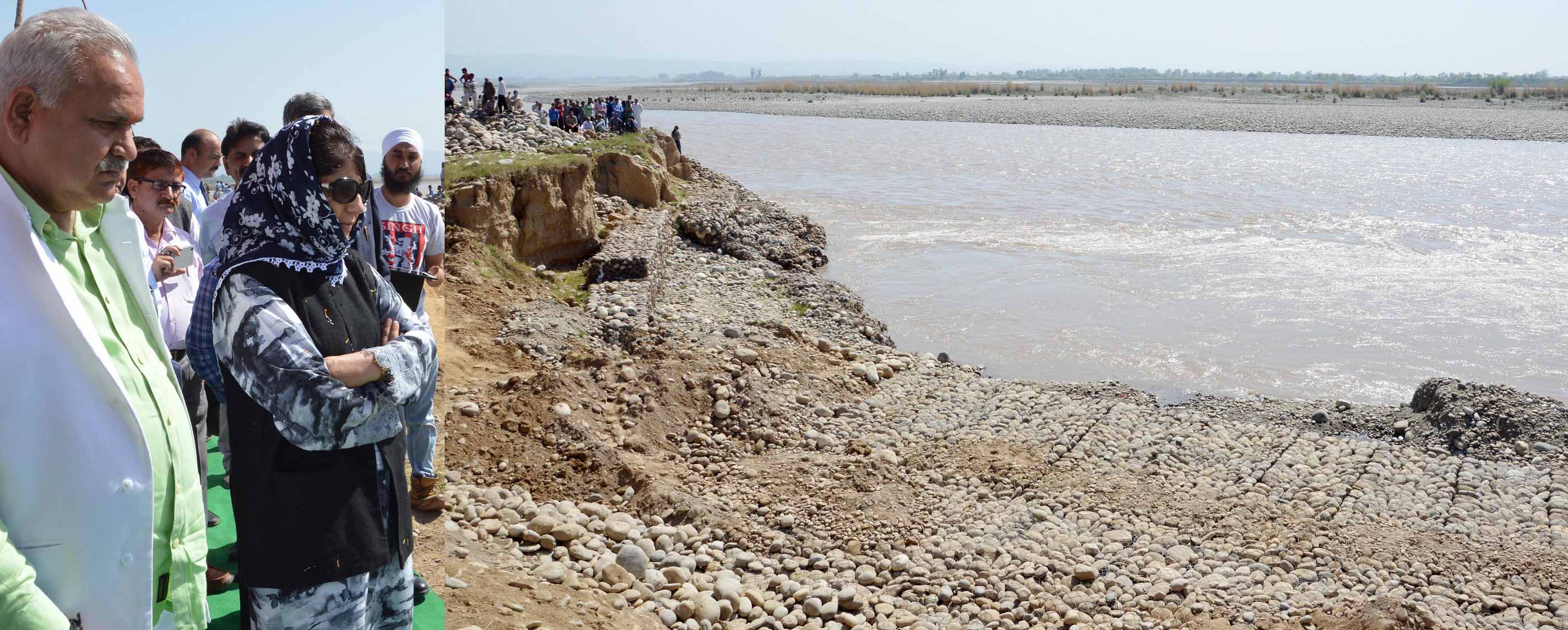 Mehbooba directs expediting works, undertaking plantation drive at vulnerable spots Mehbooba directs expediting works, undertaking plantation drive at vulnerable spots