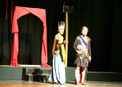 A scene from the play Oedipus Rex performed at Abhinav Theatre on Saturday. A scene from the play Oedipus Rex performed at Abhinav Theatre on Saturday.