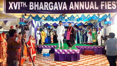 Students performing while celebrating Annual Fiesta at Bhargava College in Samba. Students performing while celebrating Annual Fiesta at Bhargava College in Samba.