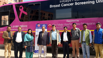 NHPC officers during Mammography Screening Camp.