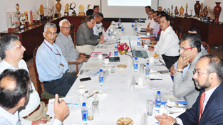 Governor NN Vohra chairing a meeting in Jammu on Tuesday. Governor NN Vohra chairing a meeting in Jammu on Tuesday.
