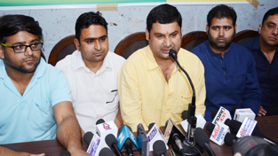 AIATF leaders during a press conference at Jammu. AIATF leaders during a press conference at Jammu.