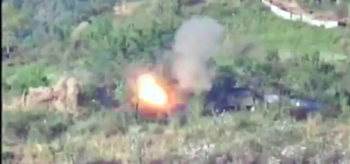 A Pakistani army post destroyed across LoC in Nowshera sector. A Pakistani army post destroyed across LoC in Nowshera sector.