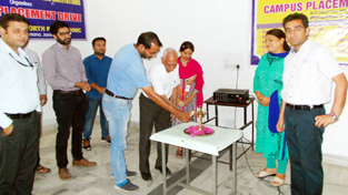 Dignitaries during a placement drive at IECS Polytechnic. Dignitaries during a placement drive at IECS Polytechnic.