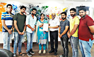 A delegation of NCSU presenting a memorandum of demands to JU VC. A delegation of NCSU presenting a memorandum of demands to JU VC.