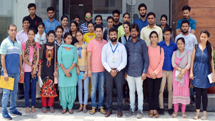 JU Kathua campus students posing for a group photograph during their industrial visit to Chandigarh. JU Kathua campus students posing for a group photograph during their industrial visit to Chandigarh.