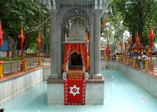 A view of holy shrine of Kheer Bhawani. A view of holy shrine of Kheer Bhawani.