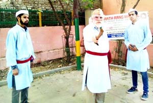 A scene from the Nukkad ‘Apni Souch Badlo’ presented by ESRM. A scene from the Nukkad ‘Apni Souch Badlo’ presented by ESRM.