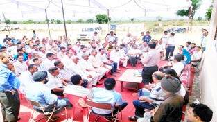 People highlighting their issues during public grievance redressal camp on Wednesday. People highlighting their issues during public grievance redressal camp on Wednesday.