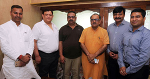 Members of JCCI during a meeting with DyCM in Jammu on Friday. Members of JCCI during a meeting with DyCM in Jammu on Friday.