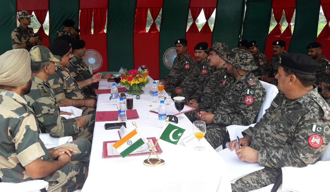 BSF, Pak Rangers hold flag meet on IB in Samba BSF, Pak Rangers hold flag meet on IB in Samba