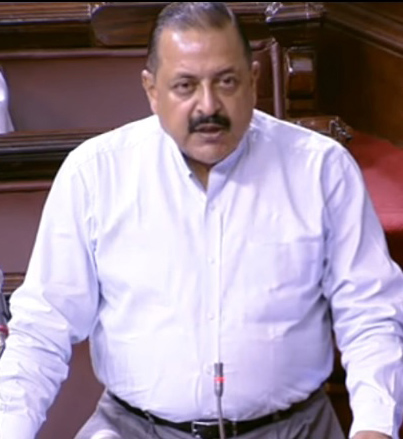 Union Minister Dr Jitendra Singh speaking in Rajya Sabha on Thursday. Union Minister Dr Jitendra Singh speaking in Rajya Sabha on Thursday.