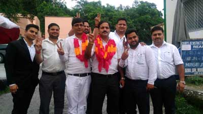 Newly elected team of Bar Association Reasi. Newly elected team of Bar Association Reasi.