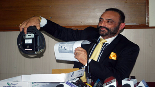 Dr Kamal Soi, Member, National Road Safety Council addressing a press conference at Press Club Jammu. Dr Kamal Soi, Member, National Road Safety Council addressing a press conference at Press Club Jammu.