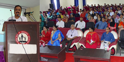 Er Vidhi S. Singh, Chairman-cum-Managing Trustee of Jamwal Group of Educational Institutions speaking during Induction Session in Jammu. Er Vidhi S. Singh, Chairman-cum-Managing Trustee of Jamwal Group of Educational Institutions speaking during Induction Session in Jammu.