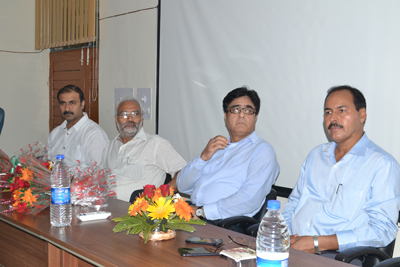 Ex DGP Kuldeep Khoda and others at a function in JU on Thursday. Ex DGP Kuldeep Khoda and others at a function in JU on Thursday.