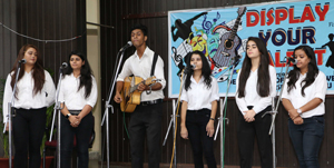 Students performing in Western Vocal Group event during JU's Display Your Talent on Friday. Students performing in Western Vocal Group event during JU's Display Your Talent on Friday.