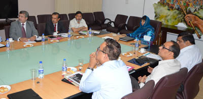 Chief Minister Mehbooba Mufti chairing a meeting at Srinagar on Friday. Chief Minister Mehbooba Mufti chairing a meeting at Srinagar on Friday.