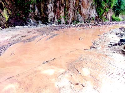 Big pits on Ghordi road for the last 3 months. Big pits on Ghordi road for the last 3 months.