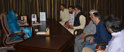 Deputation of transporters meeting with Chief Minister Mehbooba Mufti at Srinagar on Friday. Deputation of transporters meeting with Chief Minister Mehbooba Mufti at Srinagar on Friday.