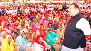 NC Provincial President, Devender Singh Rana addressing a gathering in Agore area on Sunday. NC Provincial President, Devender Singh Rana addressing a gathering in Agore area on Sunday.