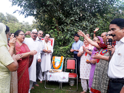Daughters of Panun Kashmir observing 'Vitasta Divas' in Jammu on Monday. Daughters of Panun Kashmir observing 'Vitasta Divas' in Jammu on Monday.