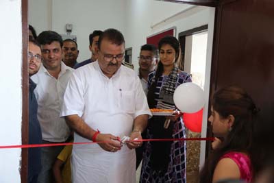 Industries Minister C P Ganga inaugurating NISD Centre at Bari Brahmana. Industries Minister C P Ganga inaugurating NISD Centre at Bari Brahmana.