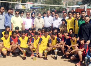 Winners posing for group photograph at Poonch. Winners posing for group photograph at Poonch.