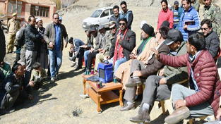 Chairman Legislative Council, Anayat Ali during his visit to Kargil district. Chairman Legislative Council, Anayat Ali during his visit to Kargil district.