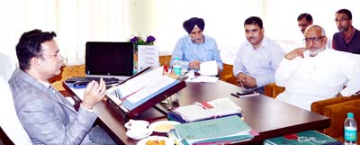 FCS&CA Minister Zulfkar Ali chairing a meeting. FCS&CA Minister Zulfkar Ali chairing a meeting.